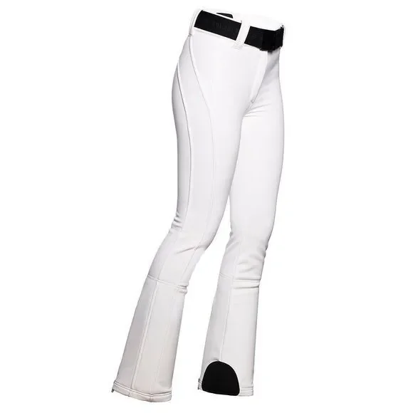 Goldbergh Pippa Belted Ski Pants White Black NWT US 10 - Picture 6 of 7